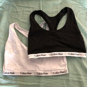 Black and White Calvin Klein Bras